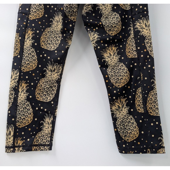 Constantly Varied Gear CVG Capri Pineapple Leggings Women's Large Black - Picture 7 of 8